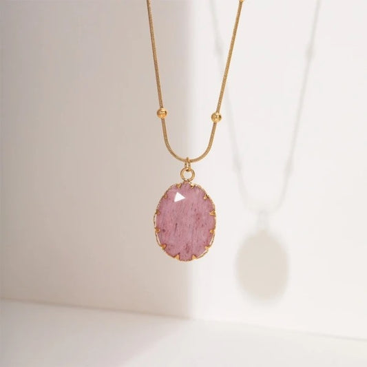 Natural Rhodochrosite Necklace