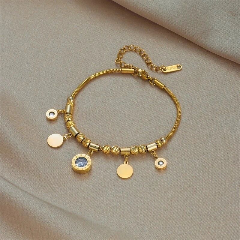 Roman Numeral Set (Necklace + Bracelet)